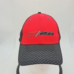 Chevrolet Camaro Z28 Red Black Checker Baseball Cap Hat Adult Adjustable